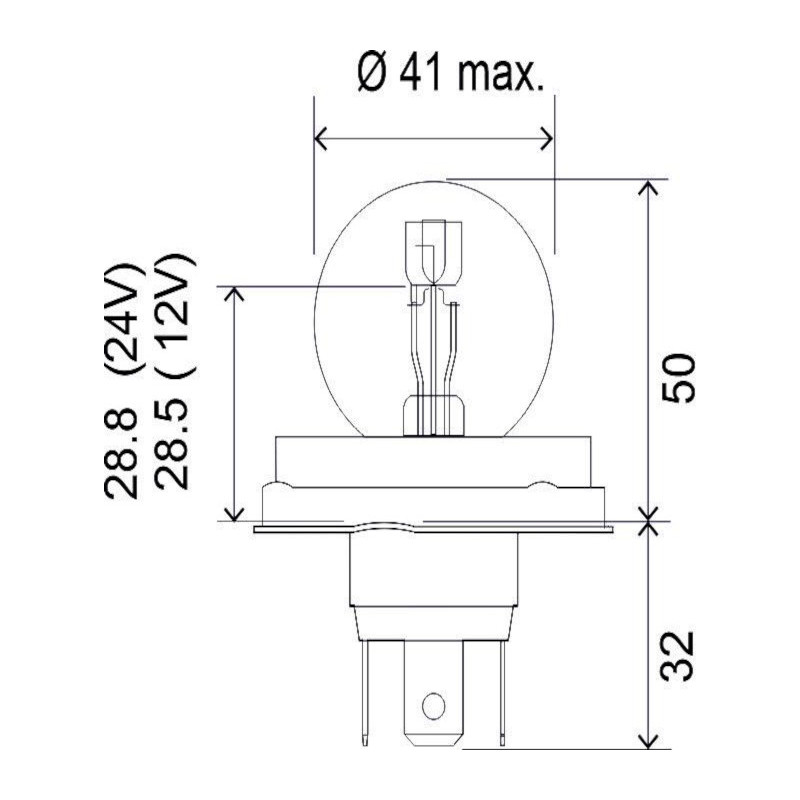 R2 24V 55/50W P45t R2SLAV24