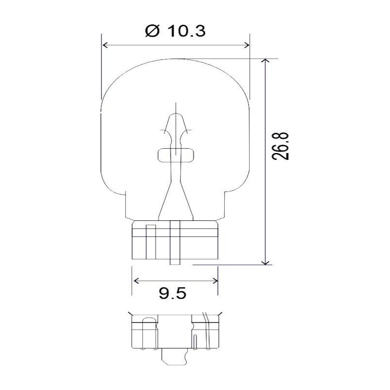 WY5W 12V 5W W2.1x9.5d WY5WSLA